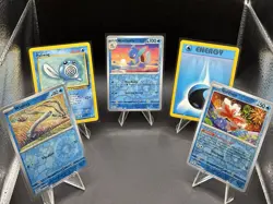 Pokemon Mixed Cards Water Lot of 5 (LP-NM) (Vintage- Modern) (Sticker) - Image 1