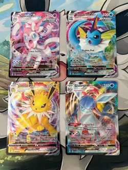 MINT ~ Eeveelution VMAX Evolving Skies Bundle Lot of 4 Pokemon TCG Cards - Image 1