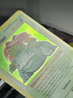 Pokemon TCG Venusaur Base Set, Holo Shadowless Rare Card 15/102. “HP+, MP-“ - Image 5