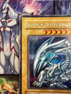 2002 Blue-Eyes White Dragon DDS-001 Secret Rare Holo YuGiOh Card English LP/MP - Image 5