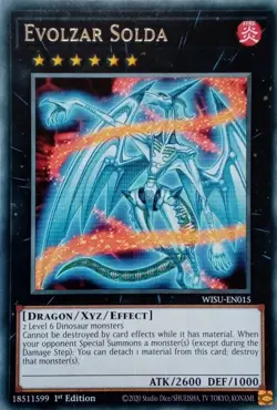 WISU-EN015 EVOLZAR SOLDA RARE 1ST EDITION YuGiOh CARD - Image 1