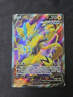 Zeraora V 165/198 Chilling Reign Full Art Holo Ultra Rare Card NM Condition - Image 1