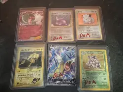 Lot Of 6 Damaged Pokemon Cards Nidoking Team Rockets Zapdos Ditto Clefairy Garde - Image 1