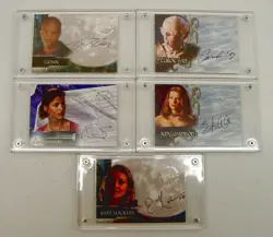 Buffy the Vampire Slayer, Angel and Andromeda Autograph Cards ( 5 different ) - Image 1