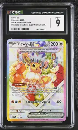 CGC 9 Eevee Ex SVP 174 SPC Prismatic Evolutions Super Premium Pokemon Card - Image 1