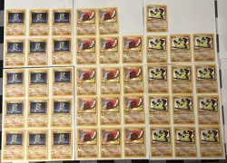 Pokemon TCG Rocket 1st Edition Fighting Common Cards Lot Of 54 LP-NM - Image 1