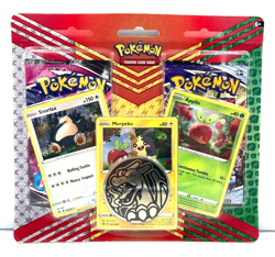 2021 New Pokemon Trading Card Game Snorlax Morpeko & Applin With Coin Brand New - Image 1