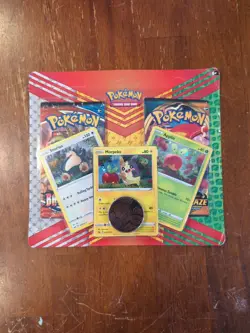 Pokemon TCG: Snorlax, Morpeko & Applin Cards with 2 Booster Packs & Coin 820650809842 - Image 1