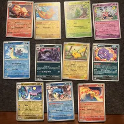 Pokemon 151 Reverse Holo/rare Lot. Around 175 Cards Total - Image 2
