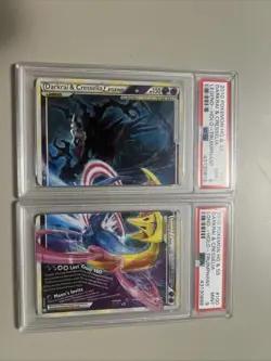 PSA 9 Pokemon HGSS Darkrai Cresselia Legend Holo Triumphant 99 100 BOTH CARDS - Image 1