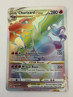 Charizard VSTAR Secret Rainbow Rare 174/172 - Brilliant Stars - Pokemon Card NM+ - Image 1