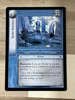 Awesome Lord Of The Rings LOTR TCG Card Secret Sentinels X2 2R20 LP - Image 4