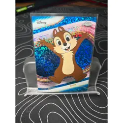 Topps Chrome Disney Chip Blue Refractor /150 #26 Chip n' Dale - Image 1