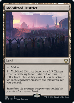 MOBILIZED DISTRICT x4 mtg NM-M Commander Dominaria United 4 Rare - Image 1