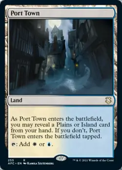 PORT TOWN x1 ~mtg NM-M Forgotten Realms Commander Rare - Image 1