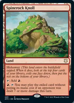 SPINEROCK KNOLL x1 ~mtg NM-M Forgotten Realms Commander Rare - Image 1