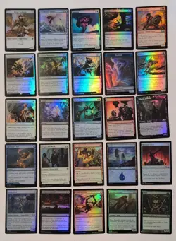 Magic the Gathering 50 Holo Foil bulk lot mixed sets Used MTG FL302 - Image 4