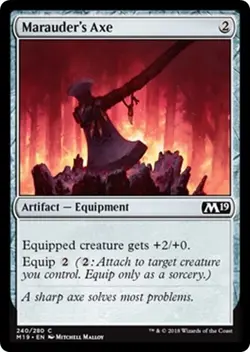 MARAUDER'S AXE ~mtg NM-M M19 Magic 2019 Com x4 - Image 1