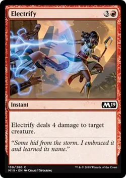 ELECTRIFY ~mtg NM-M M19 Magic 2019 Com x4 - Image 1