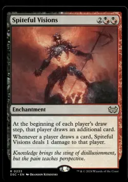 Spiteful Visions #233 MTG Duskmourn NM X1 - Image 1