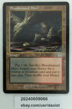 MTG Bloodstained Mire Onslaught Rare Fetchland Magic The Gathering HP - Image 3