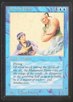 Mahamoti Djinn Beta MTG Card Magic: the Gathering 1993 - Image 1