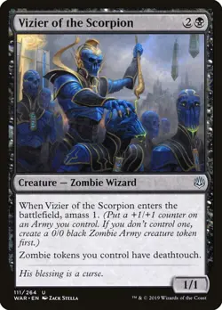 VIZIER OF THE SCORPION X 4 N/M WAR OF THE SPARK MAGIC THE GATHERING - Image 1