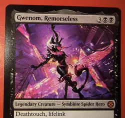 MAGIC,MTG: SPIDER-MAN, GWENOM, REMORSELESS, 0056, REGULAR, MYTHIC, NM, SPM - Image 2