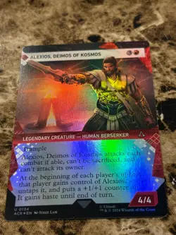 ALEXIOS, DEIMOS OF KOSMOS Magic the Gathering MTG Assassin's Creed Showcase Foil - Image 1