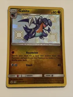 Pokemon TCG Gabite Hidden Fates SV39/SV94 Holo Shiny Holo Rare - Image 1