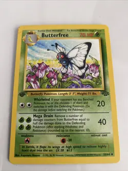 1st Edition Pokemon Jungle Butterfree 33/64 - Uncommon 1999 - Image 1