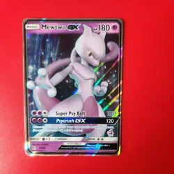 Mewtwo GX 31/68 Hidden Fates Ultra Rare Pokemon TCG Near Mint - Image 1