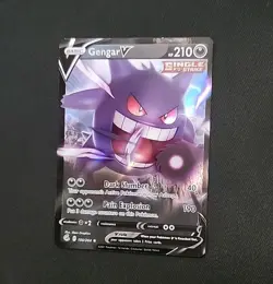 Pokemon TCG Fusion Strike Gengar v Holo Ultra Rare Card 156/264 NM - Image 1