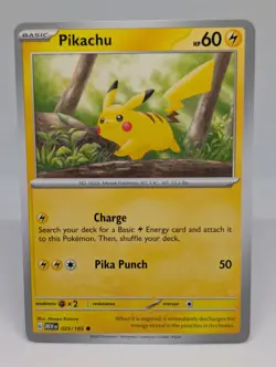 2023 Pokemon Scarlet & Violet 151 Pikachu #25/165 Common - Image 1