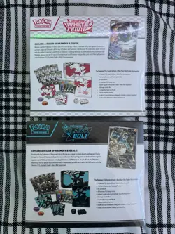 Pokemon Scarlet Violet Black Bolt and White Flare ETB New and Sealed - Image 2