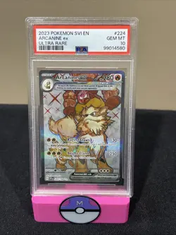Arcanine ex 224/198 Scarlet & Violet Base Ultra Rare Pokemon PSA 10 - Image 1