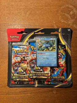 POKEMON MEGA EVOLUTIONS 3 PACK BLISTER BRAND NEW FACTORY SEALED TCG RARE GOLDUCK - Image 3