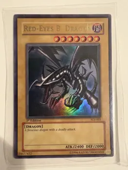 Yu-Gi-Oh Red-Eyes B. Dragon Ultra Rare Holo Card SDJ-001 - Image 1