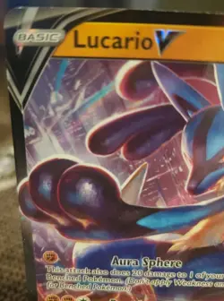 ULTRA RARE Lucario V 027/073 Champions Path - NM Full Art Holo Pokemon Card - Image 2