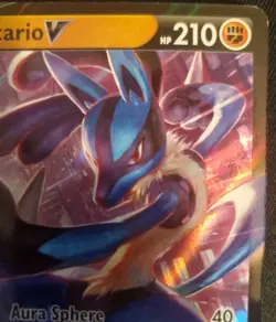 ULTRA RARE Lucario V 027/073 Champions Path - NM Full Art Holo Pokemon Card - Image 3