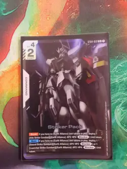 Striker Pack C+, NM, Foil, ST04-012, Gundam Card Game - Image 1