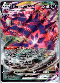 Eternatus VMAX 117/189 SWSH03: Darkness Ablaze - Pokemon Card - NM - Image 1