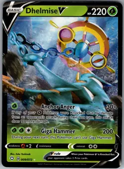 Dhelmise V 009/202 SWSH01: Sword & Shield Base Set - Pokemon Card - NM - Image 1
