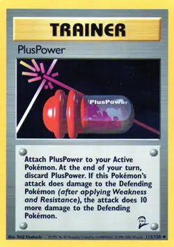 Pokemon PlusPower Card Trainer #84 Base Set 1999 - Image 1