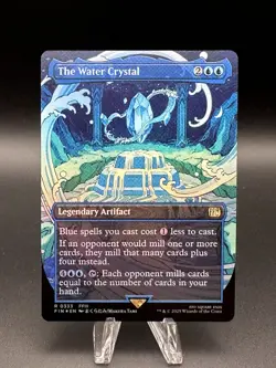 The Water Crystal (333) [Borderless Foil] (NM) - MTG - Final Fantasy (ENG) - Image 1