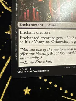 x1 Gift of Fangs VOW MTG 113/277 COMMON M/NM 1x - Image 2
