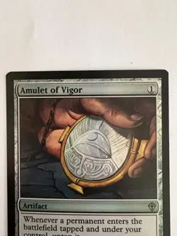 magic the gathering Amulet of Vigor The List Reprints Foil Lightly Played MTG - Image 2