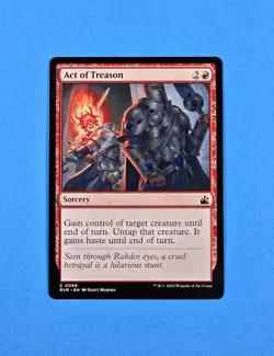 1x Act of Treason Ravnica Remastered 2024 Mtg Magic Card Sorcery Mountain Red 99 - Image 1