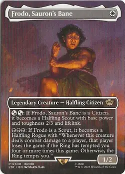 Frodo Sauron's Bane Promo MTG Lord of the Rings Tales of Middle Earth NM/M - Image 1