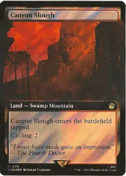 Canyon Slough 1073 Rare MTG Universes Beyond: Doctor Who NM/M BBC - Image 1